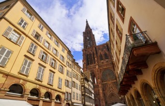 Strasbourg city facades in Alsace France