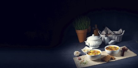 Savoury pea soup according to grandma's recipe