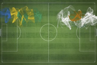Saint Vincent and the Grenadines vs Cyprus Soccer Match, national colors, national flags, soccer