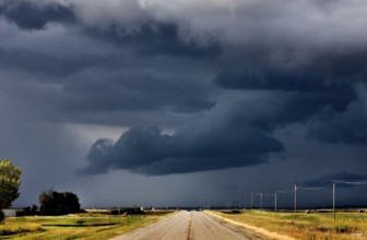 Storm Clouds Canada rural countryside Prairie Scene