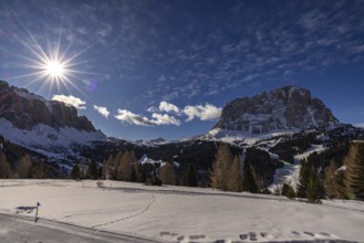 Sella Group and Sassolungo, South Tyrol, Italy, Europe