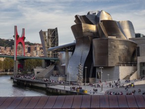 Guggenheim Museum Bilbao, 20th century, designed by Frank O. Gehry, Bilbao, Basque Country, Spain,