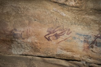 Aboriginal rock carvings, Kadadu National Park, Ubirr, or Obiri Rock, Northern Territory,