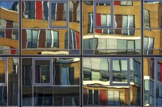 Reflection on the house facade