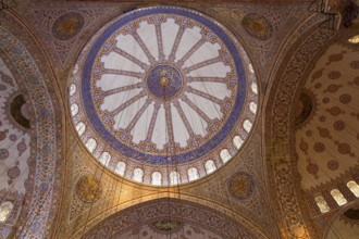 Dome of the famous Sultan Ahmed Mosque, Istanbul, Turkey Istanbul, Turkey, Asia