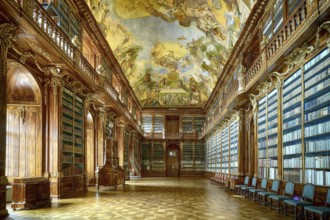 The Srtrahov Library in Prague, Czech Republic, Prague, Europe