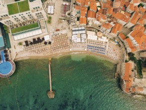 The Old Town of Budva in Montenegro, Budva, Montenegro, Europe