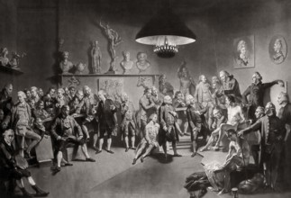The life class for the Royal Academy of Art at old Somerset House, London, William Hunter, 1718 –