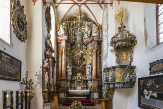 Church of the medieval Orava Castle. Oravsky Podzamok, Slovakia, 21 July 2022, Europe