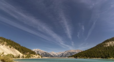 The turquoise waters of Whitemans Pond at an elevation of 1876m and surrounded by the east end of