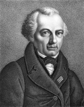 Ignaz Heinrich von Wessenberg (1774-1860) on engraving from 1859. German writer and scholar.
