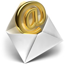 The metaphor of the e-mail, the golden sign e-mail comes from the open envelope