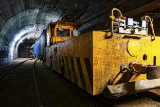 Miners train in the Cogne mine