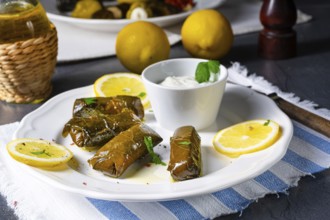 Dolmades stuffed grape leaves the Greek way
