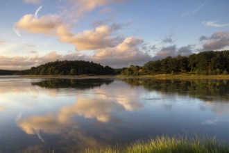 Beautiful sunset over Kilsholmen near the Swedish village Lur in the region Bohuslann