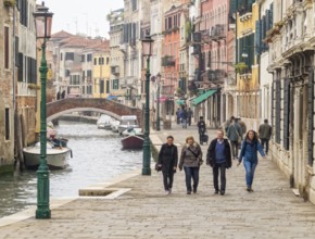 Fondamenta dei Ormesini along the Rio della Misericordia, Venice, Veneto, Italy, Europe
