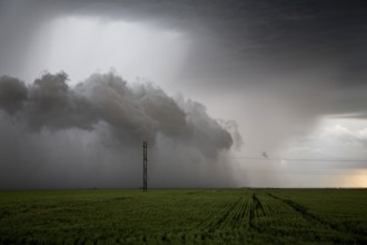 Prairie Storm Clouds in Saskatchewan Canada rural setting