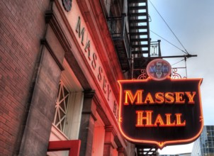 Massey Hall Toronto sign exterior Concert Hall