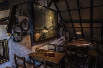 Blankenberge, Flanders, Belgium, 10 30 2018: Vintage interior of the traditional Majutte house,