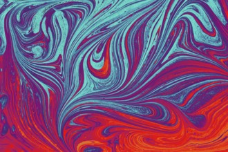 Ebru marble effect pattern design for print