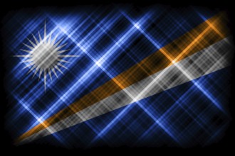 Marshall Islands flag, national flag, modern flag background