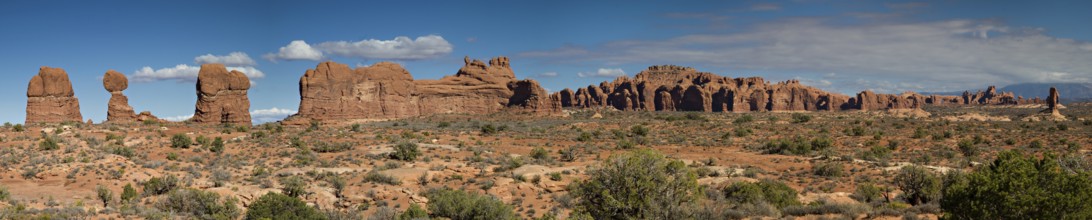 Panorama of the Garden of Eden, Utah, USA, North America