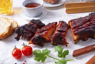 BBQ replacement ribs from a charcoal grill