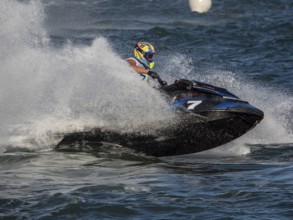 Olbia, Italy - September 16 - 20192 Aquabike world Championship gran prix of Italy