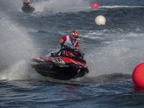 Olbia, Italy - September 16 - 20192 Aquabike world Championship gran prix of Italy