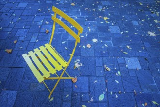 Of yellow chair image. Shooting Location: Tokyo metropolitan area