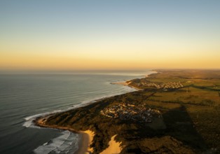 Indian Ocean, sea, waves, beach, bushes, meadows, coast, Christmas Rock, East London Coast Nature
