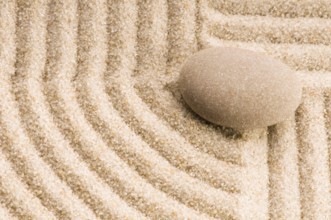 Zen. Stone and sand, poland