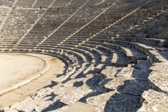 Epidauros, Greece, 9 November, 2022: view of the ancient theatre of Epidauros in southern Greece,