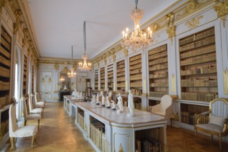 Library, Biblioteket, Drottningholm Castle, Ekerö Municipality, Stockholms län Province, Sweden,