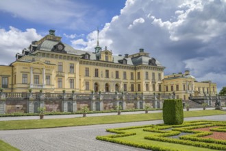 Castle park, garden side Drottningholm Castle, Ekerö municipality, Stockholms län province, Sweden,