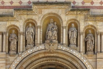 The patron saints of the imperial cathedral of Speyer above the west portal