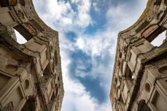 Dramatic and breathtaking ruins framed by an aweinspiring sky truly evoke a profound sense of