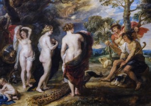 Peter Paul Rubens, the Judgement of paris, oil on canvas, National Gallery, London, England, Great