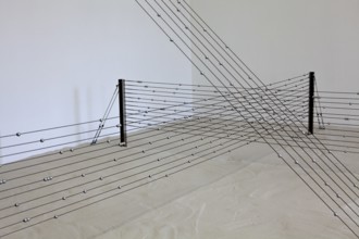 Abacus, an installation by the conceptual artist George Lappas, Fridericianum, documenta 14