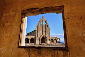 Abandoned Buildings of a Military Base in Tenerife Canary Islands Spain