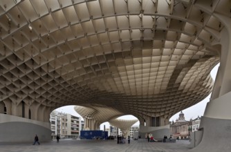 Seville, Metropol Parasol. Architect Jürgen Mayer H.2011 erected above the Plaza de la Encarnaci