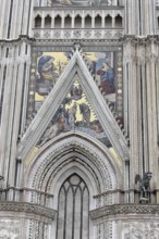 Orvieto Cathedral, Duomo di Orvieto, Umbria, Italy, Europe, Gothic architecture with detailed