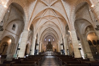 Interior view of the Cathedral of Santa Maria la Menor, Santo Domingo, Dominican Republic, Central