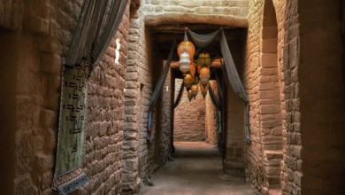 Al Ula, old town, alley, building, architecture, Middle East, Saudi Arabia, Arabian Peninsula,