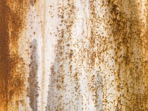 A background image of a rusty steel plate