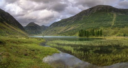 The Anestolsvatnet lake near the Norwegian town Sogndal The Anestolsvatnet lake near the Norwegian