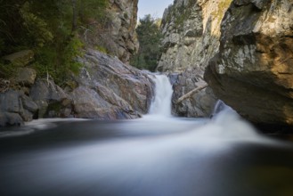 Amazing waterfall in Fragas de Sao Simao, Portugal, Europe