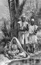 Tripolitan gardeners on engraving from 1871
