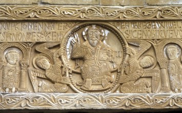 Saint-Génis-des-Fontaines, tympanum of the former abbey church