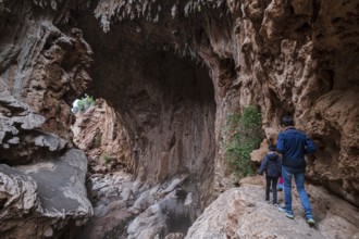 Imi N'Ifri natural bridge, Demnate, Atlas mountain range, morocco